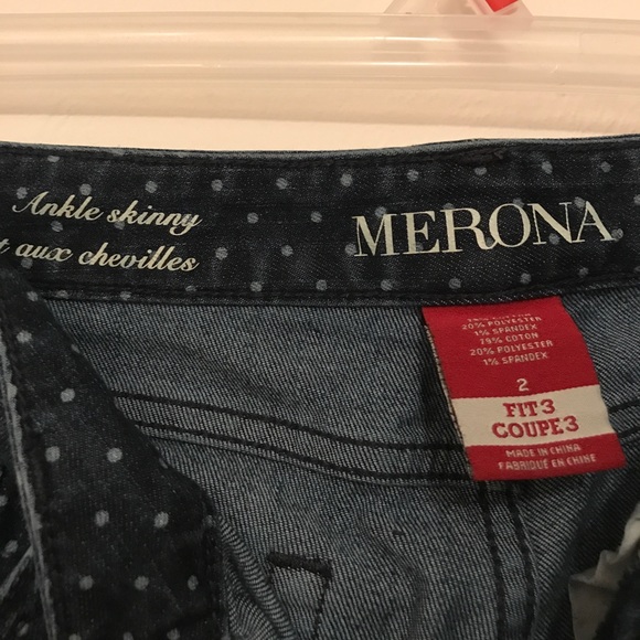 🍂Polka Dot Merona skinny jeans - Picture 2 of 3