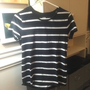 Black and white striped T-shirt