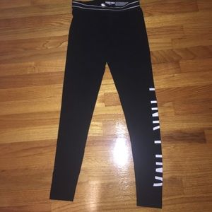 Victoria's Secret Pink Black Leggings