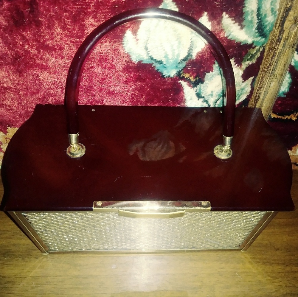Vintage Circa 1950's Lucite Handbag