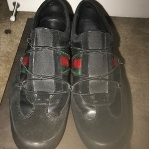 ORIGINAL GUCCI Black suede sneakers size 10