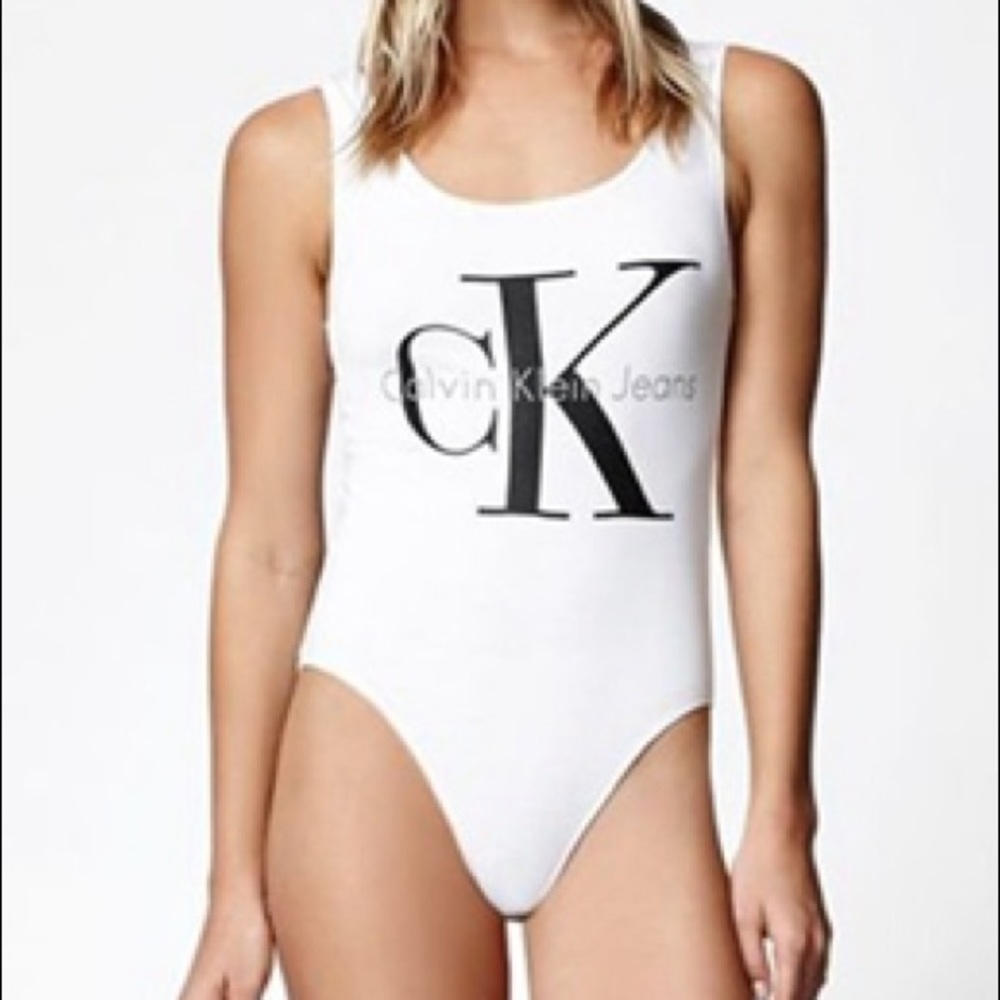 Grey Calvin Klein Bodysuit