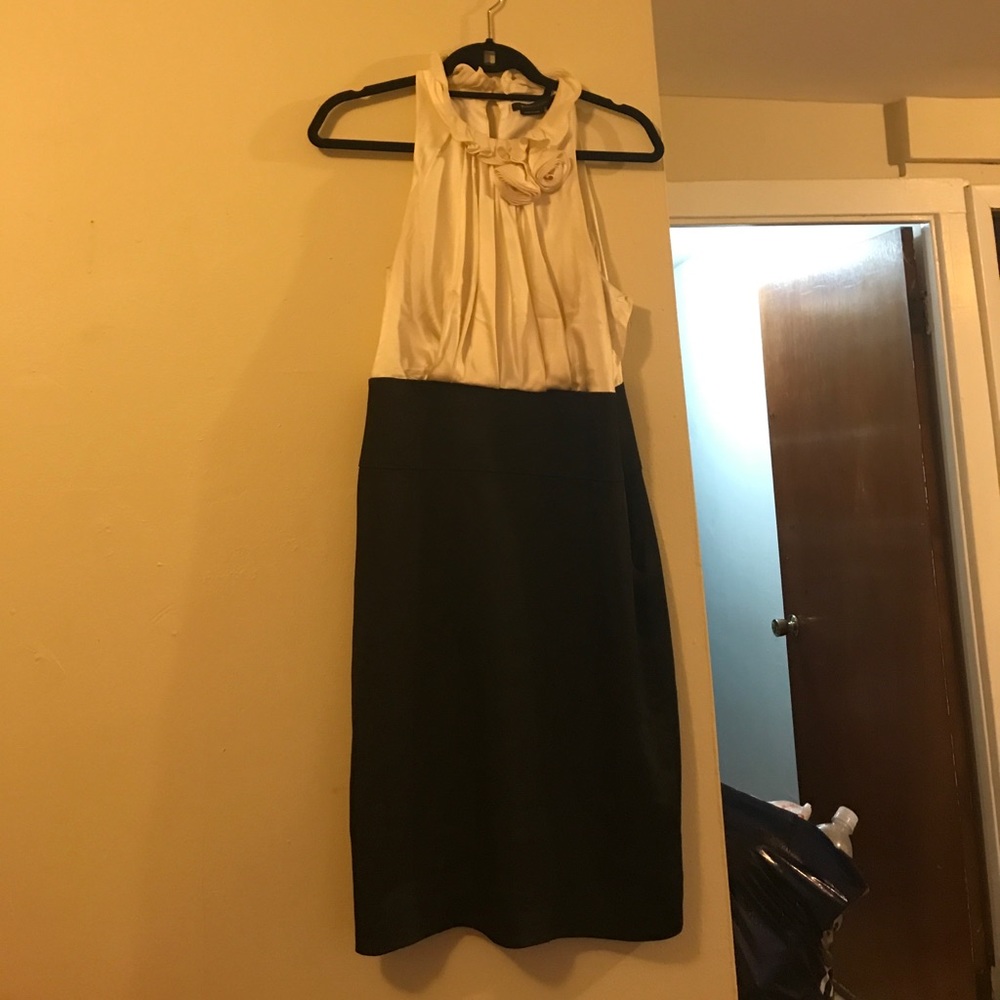 Black and Ivory BCBG cocktail dress