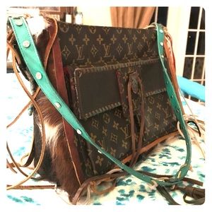 Western upcycled tote