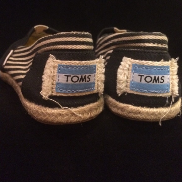 Toms Black Striped University Espadrilles - Picture 3 of 5