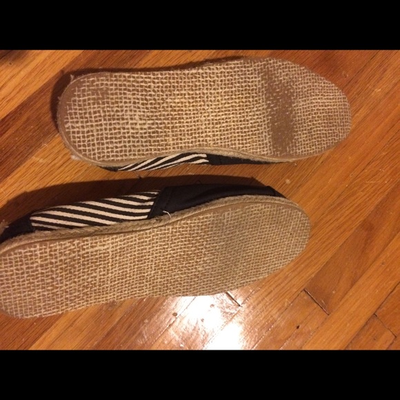 Toms Black Striped University Espadrilles - Picture 5 of 5