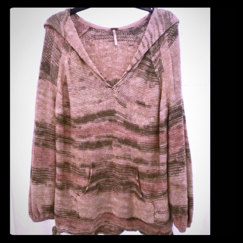 Oversized free people knit sweater
