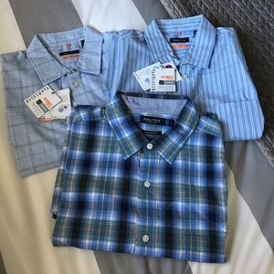 Brand new men's long sleeve button down
