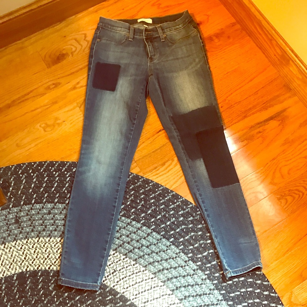 Lila Ryan Patchwork Skinny Jeans Size 28