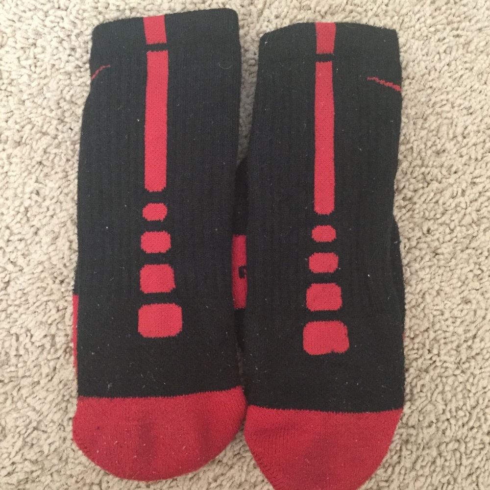 Nike Elite Crew Socks (Red/Black)