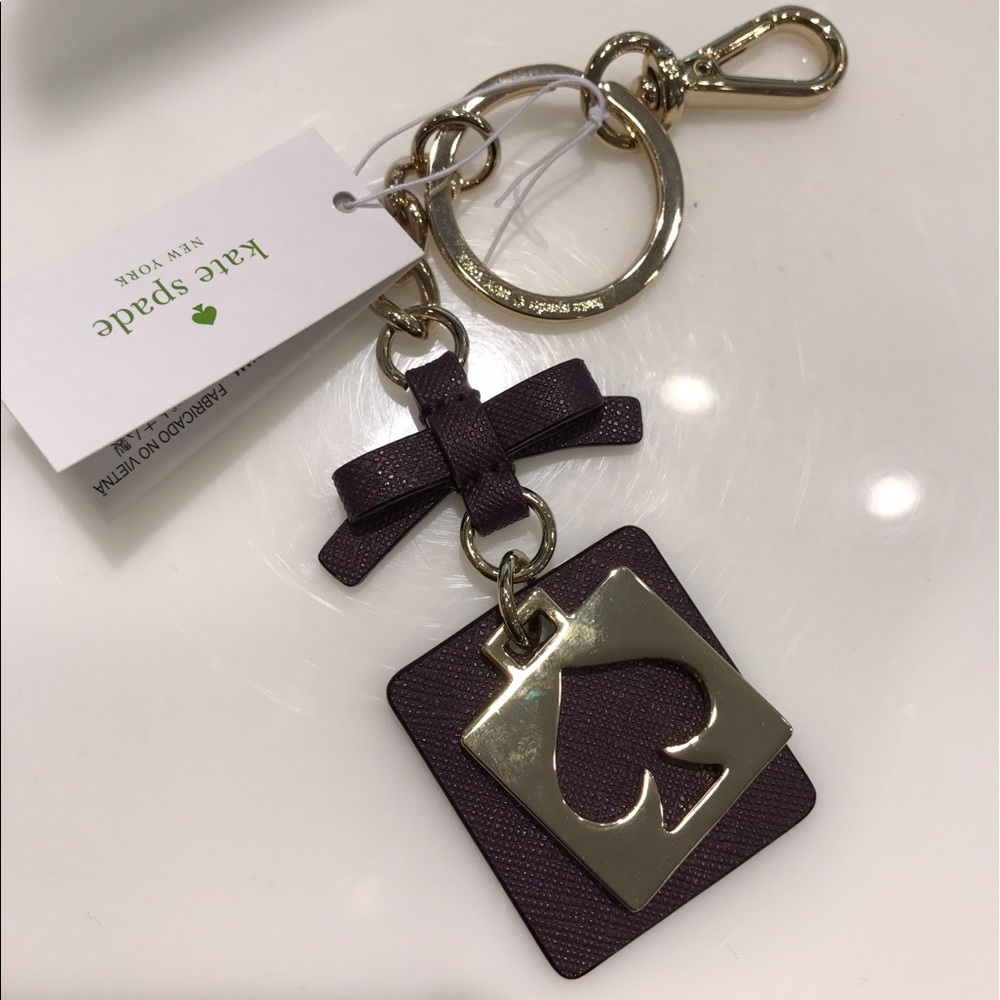 Kate Spade purple key chain