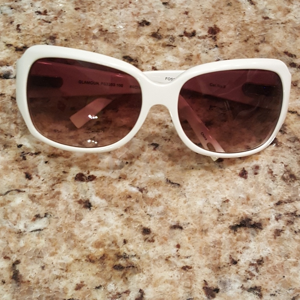 White Frame Sunglasses, Retro, Sexy, Unique
