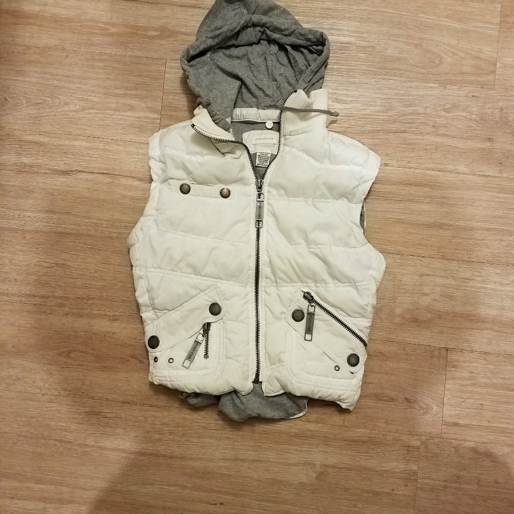White Maurices Puffer Vest
