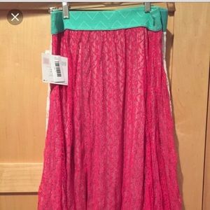 Lularoe Lola Pink with Mint band