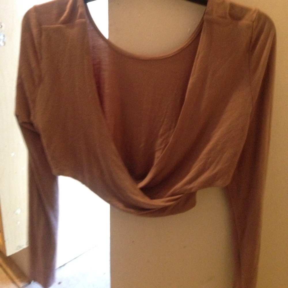 Nude crop top