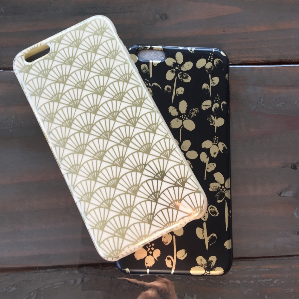 Gold Printed Silicone Soft Case iPhone 6/7 Plus