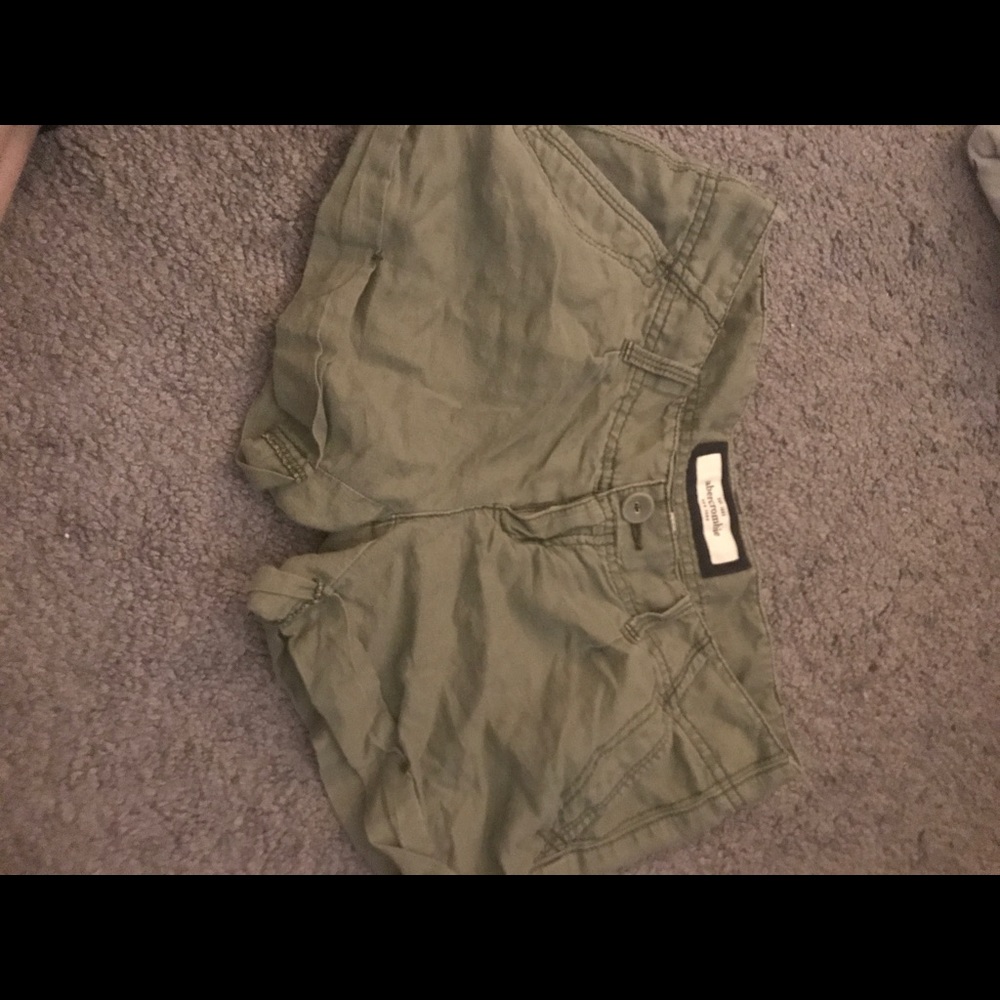 Green Abercrombie shorts