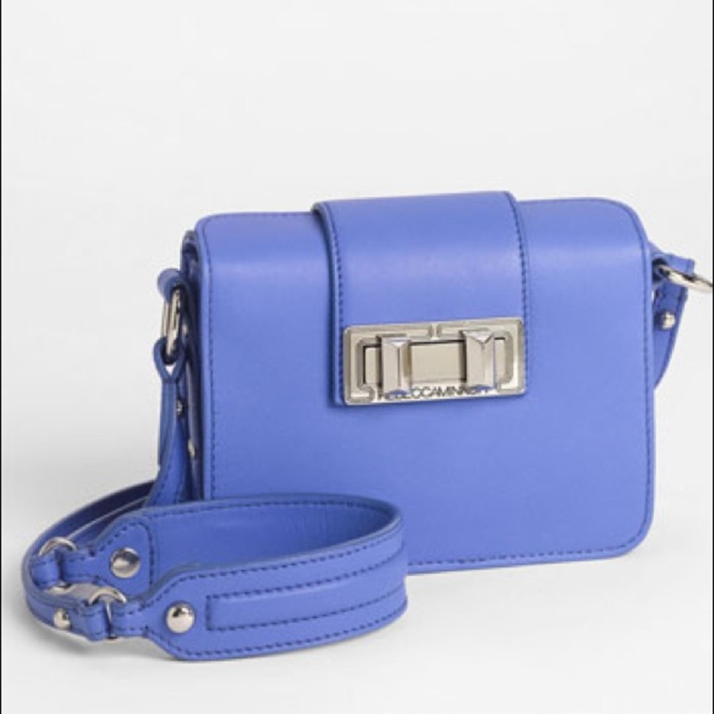 Rebecca minkoff box mini crossbody blue