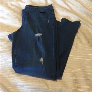 Old Navy distressed skinny jeans