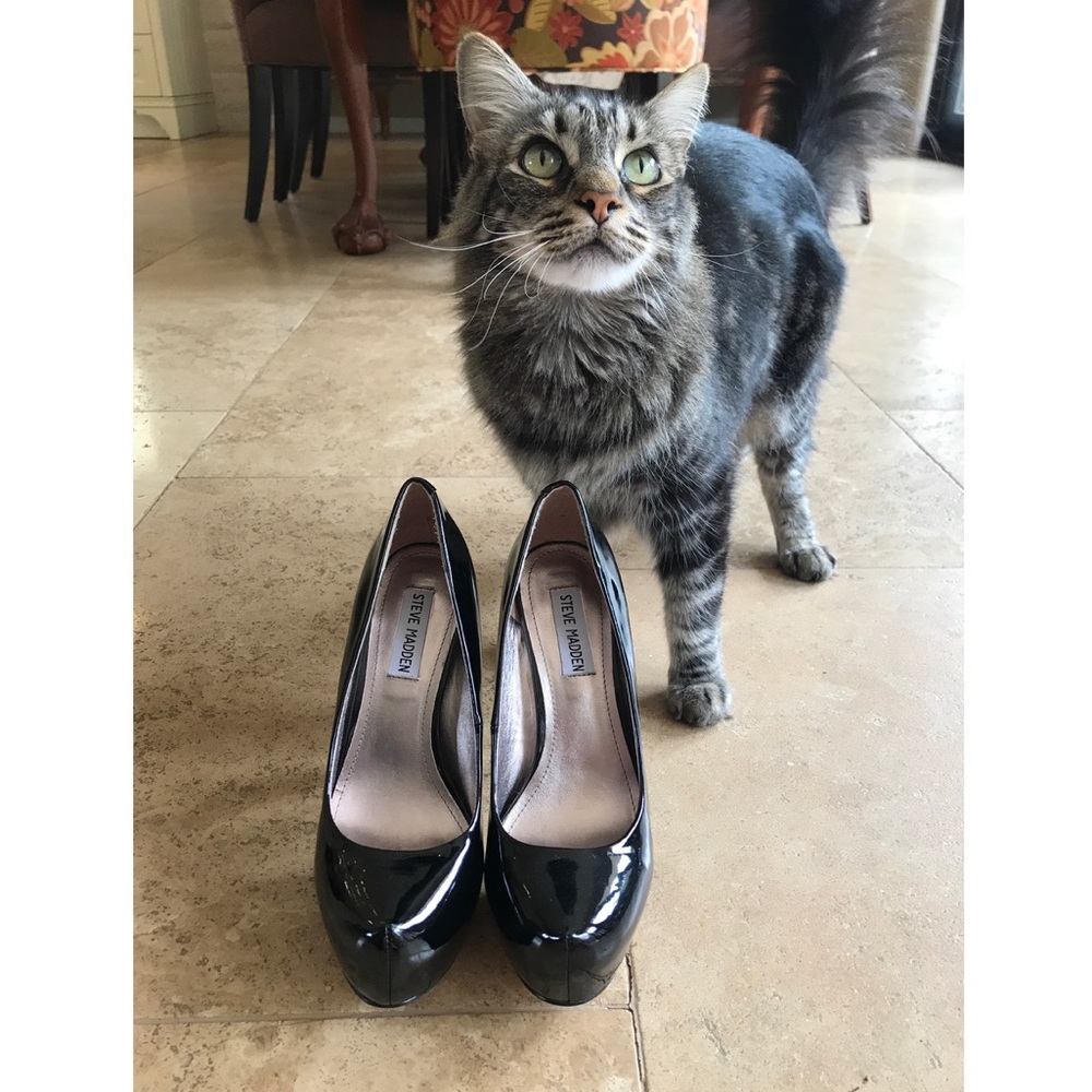 Steven Madden Black Stilettos