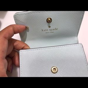 Kate Spade super cute baby blue purse/wallet/bag