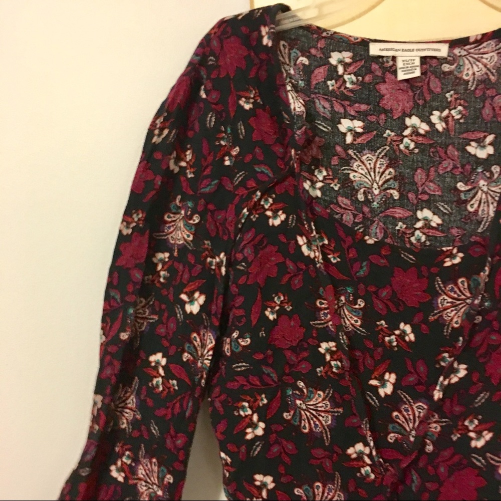 American Eagle Paisley Skater Dress -- Size XS