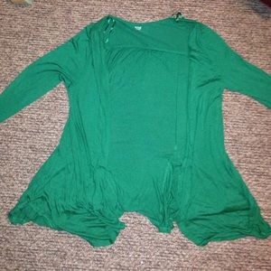 NEEDS TO BE GONE‼️dark green duster cardigan