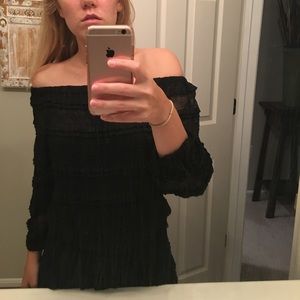 Candies black, off shoulder, lace dress