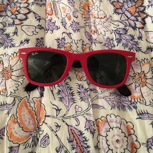 Red and Black Wayfarer RayBans