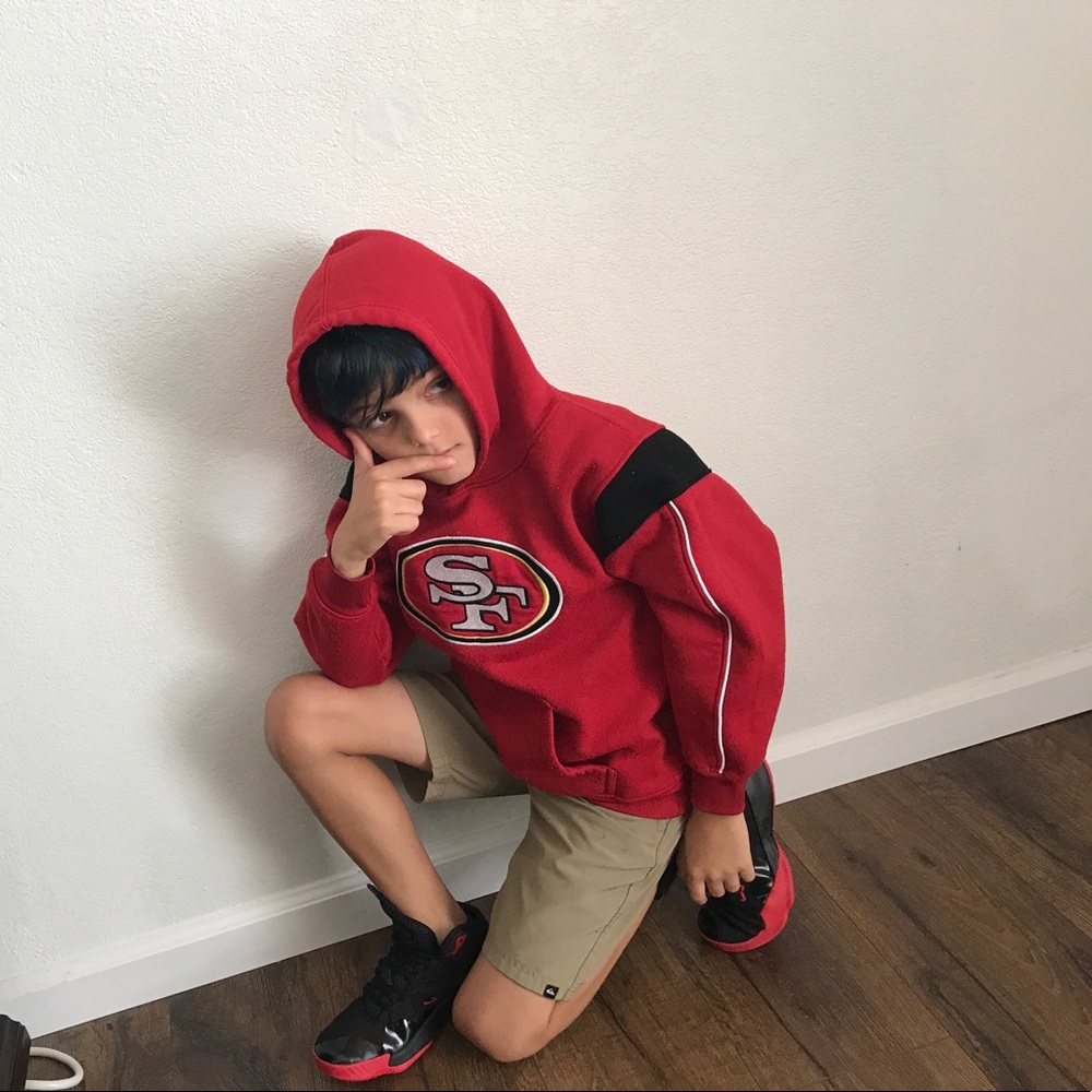 49er's HOODIE • BOYS SIZE 6 •BRAND NFL
