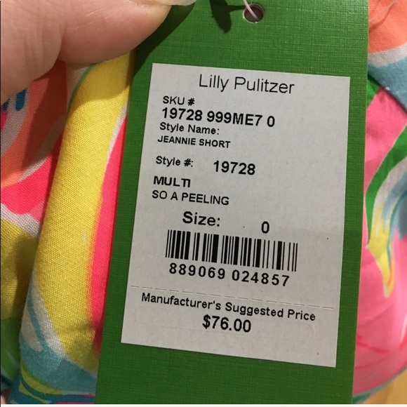 NWT Lilly Pulitzer Jeannie Short - Picture 4 of 5