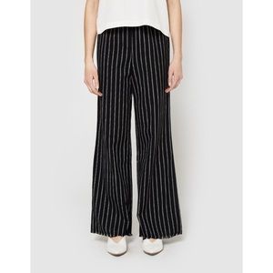 Black and White Stripe Trousers