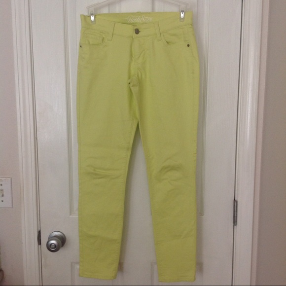 🎉HP🎉 Lemon/Lime Rockstar Jeans - Picture 3 of 5