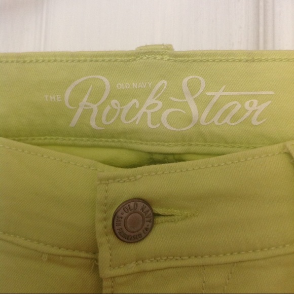 🎉HP🎉 Lemon/Lime Rockstar Jeans - Picture 2 of 5