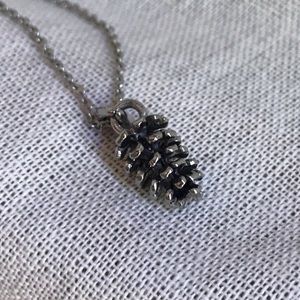 Adorable pinecone necklace ✨🌲