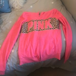 Pink Cheetah print hoodie from VS pink