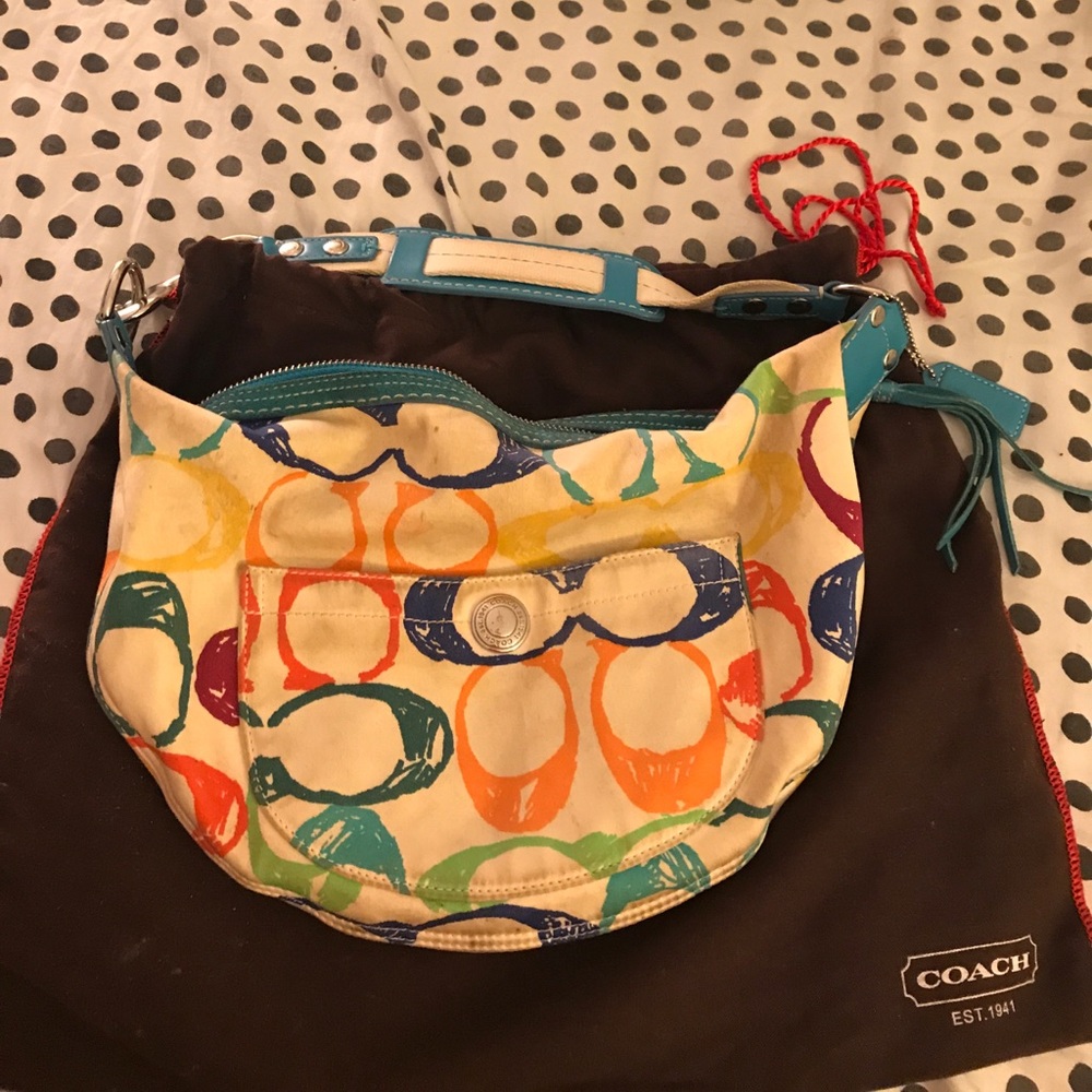 Authentic small coach purse