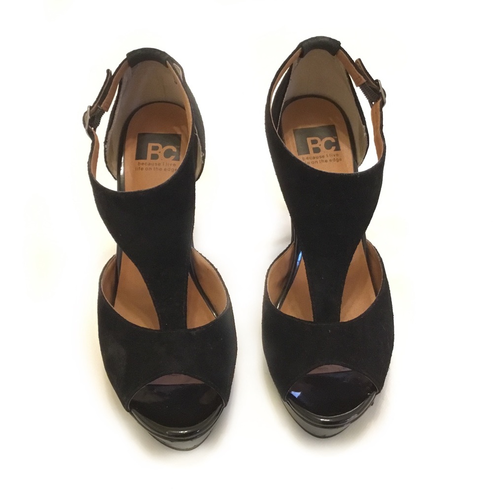 BC Black Wedges - Size 9