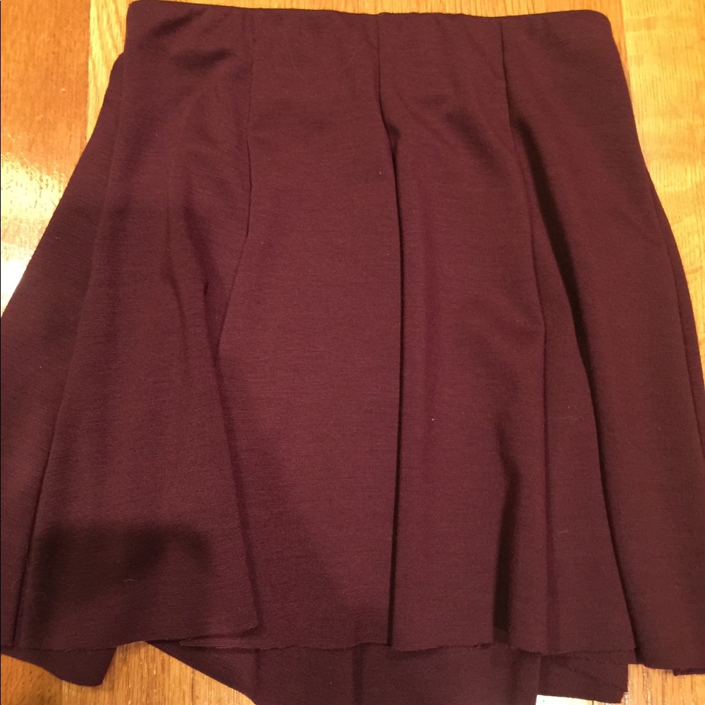 Women's Maroon/Burgundy  Skater Skirt