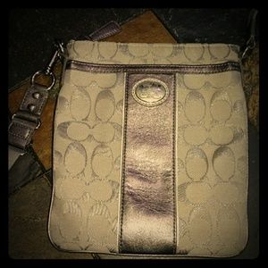 Coach silver cross body purse - Summer Ready!