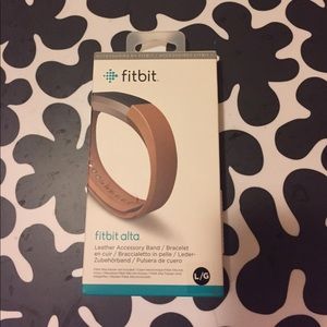 Fitbit Alta Camel Leather Band Size Large