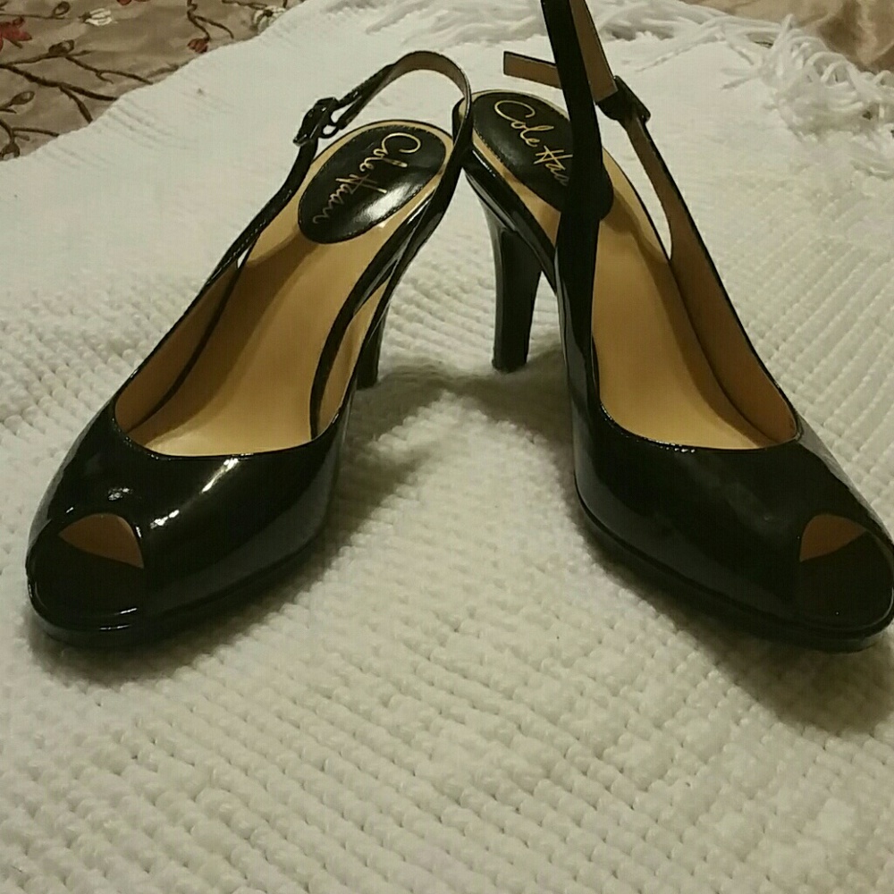 Cole Haan Peep toe heels