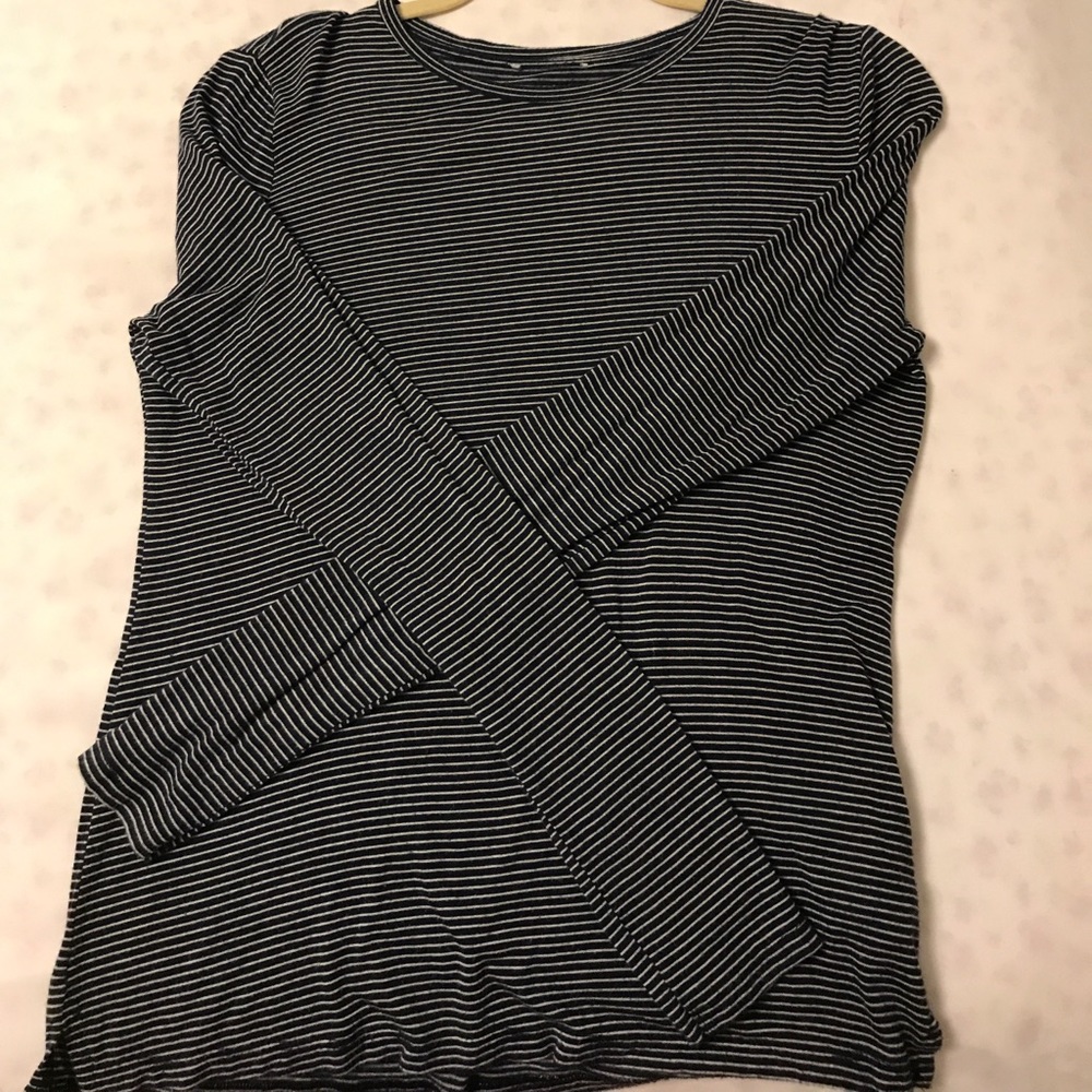 long sleeved striped shirt
