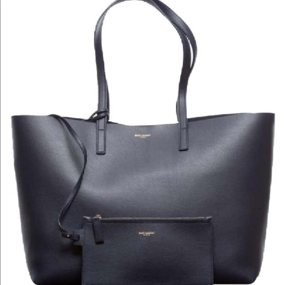Saint Laurent Shopping tote with removable pouch