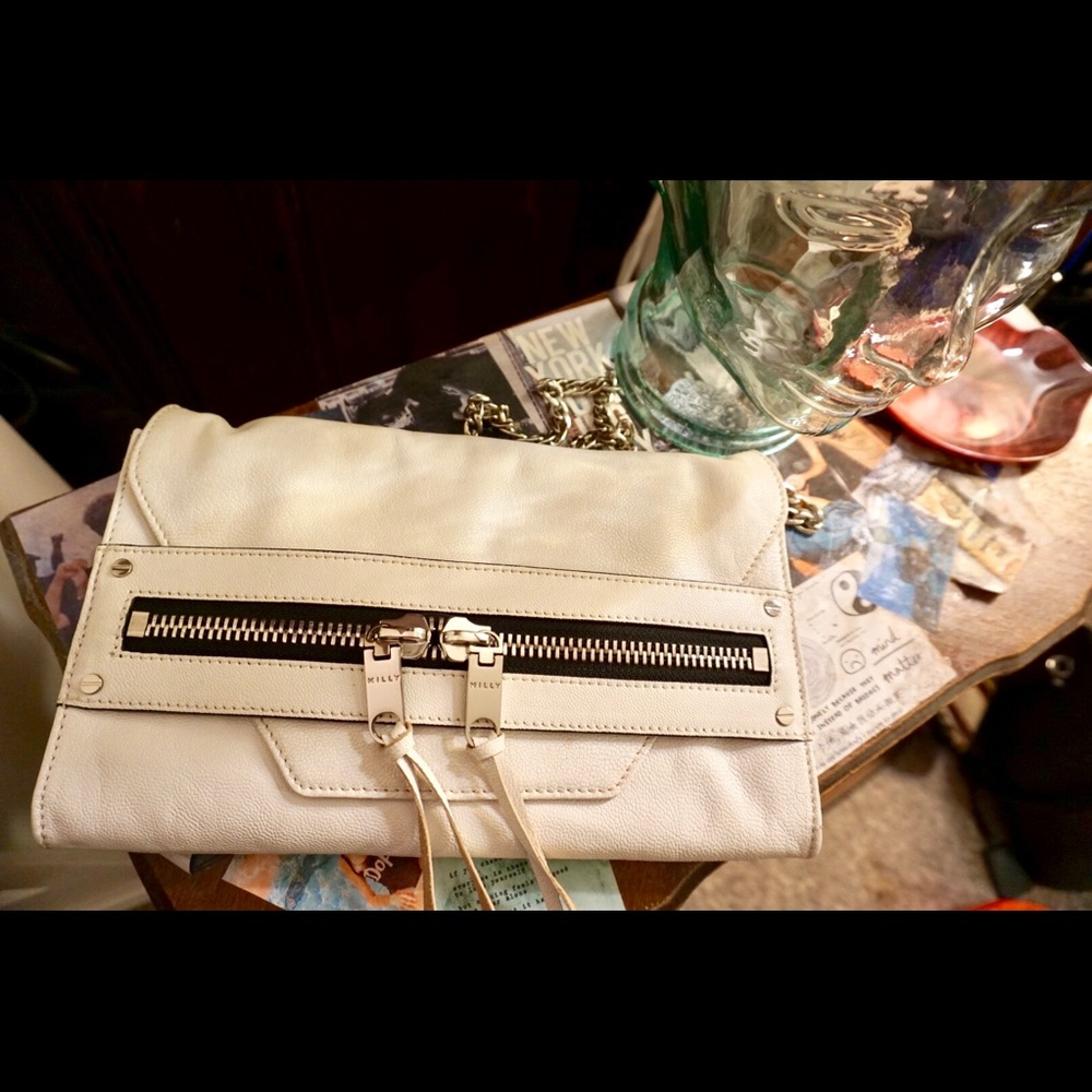 Milly Convertible Leather Clutch