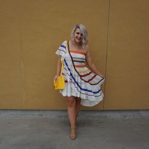 Free People Ruffle One Shoulder Dress