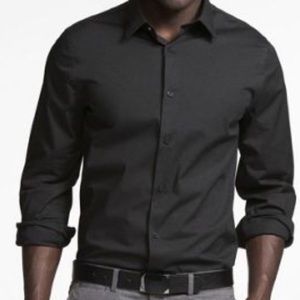 Black long sleeve express button up