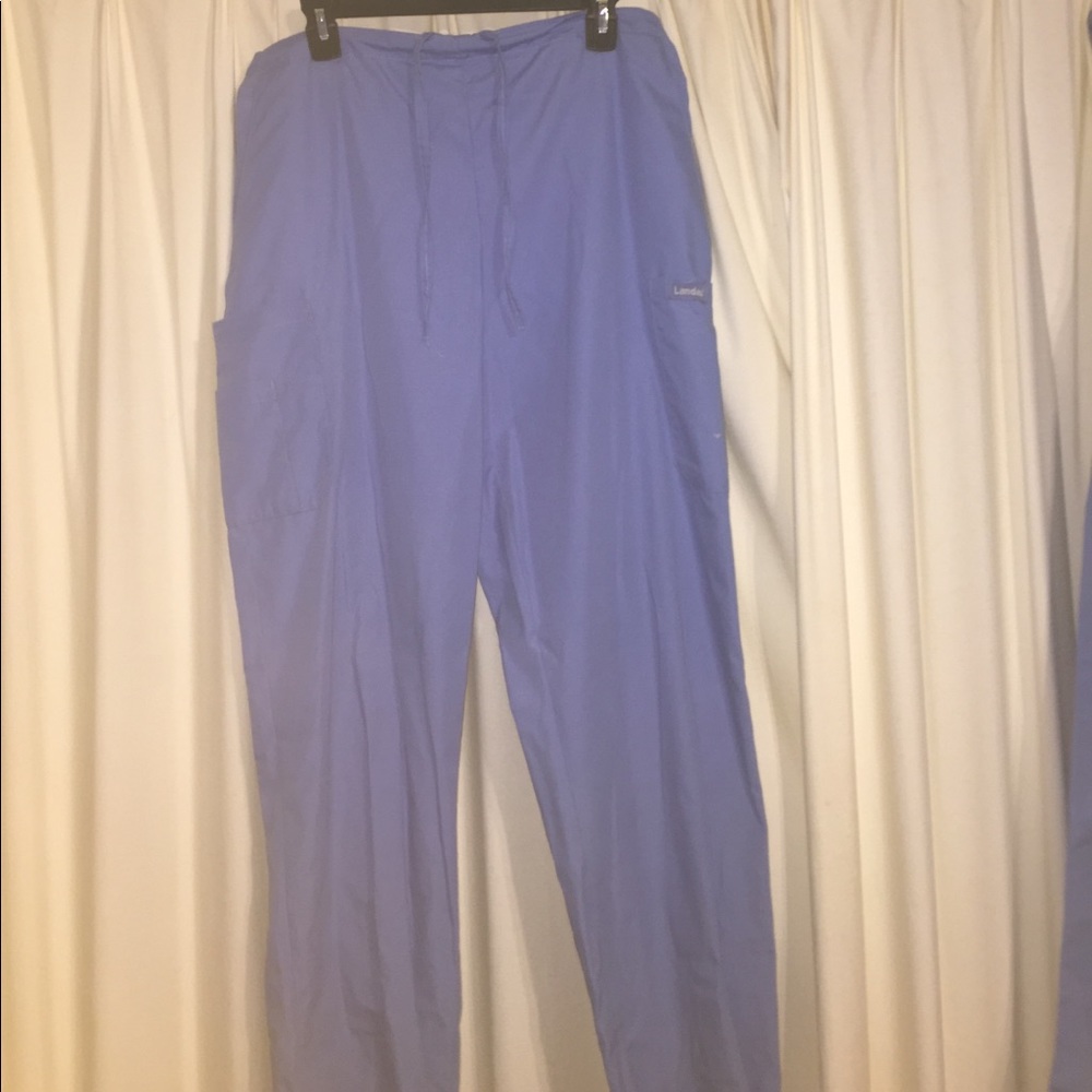 2 pairs of blue scrub bottoms