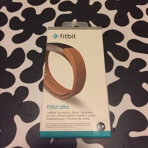 Fitbit Alta Camel Leather Accessory Band Smal