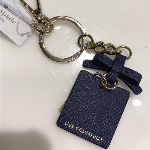 Kate Spade cute blue key chain - Picture 2 of 2